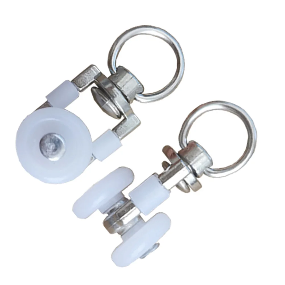 

Curtain Track Sliding Glider Carrier Wheel Drapery Rail Rollers Wheeled Roller Hooks Carriers Twin Ceiling Gliders Pulley Ring