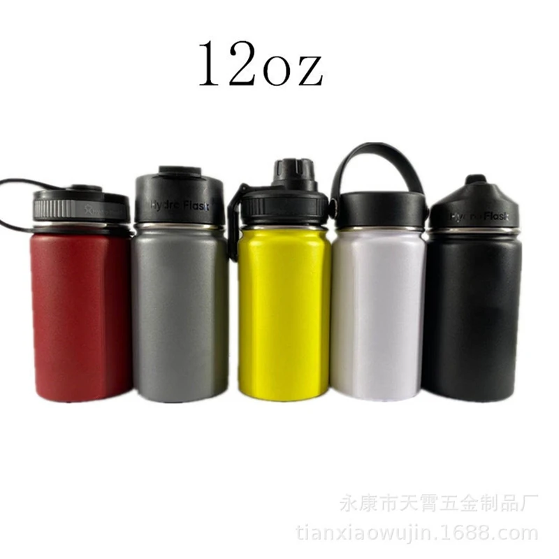 12 унций Детская школьная бутылка с широким горлышком двойная стена 18/8 дюймов