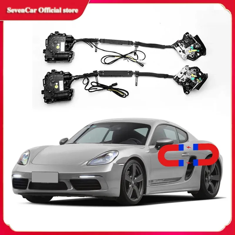 

Для Porsche 718 электрическая всасывающая дверь автомобильные запасные автоматические замки аксессуары мягкая закрывающая дверь автоматические электроинструменты VW