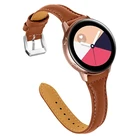 Тонкий кожаный ремешок 22 20 мм для Samsung Galaxy Watch 44 Classic Active 2 44 мм 40 мм, женский тонкий браслет для Galaxy Watch 3 41 мм 45 мм