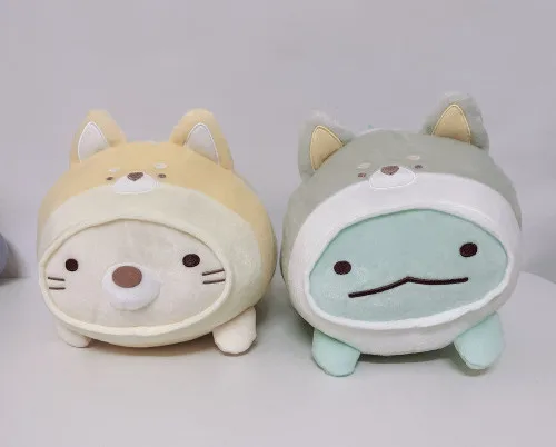 

New Cute Sumikko Gurashi Cos Akita Dog Plush Pillow Cushion Kids Stuffed Toys For Children Christmas Gifts 30CM