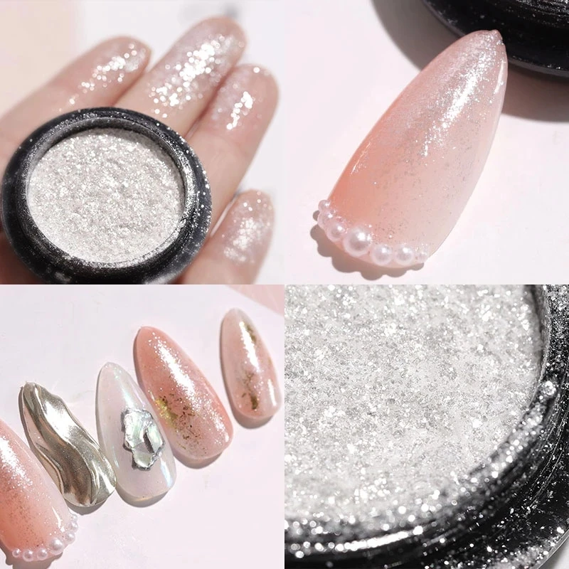 

1Box Fairy Manicure Glitter High Gloss Nail Powder Chrome Nails Glitter Powder Pigment Gel Polish Accessories Manicure Dust