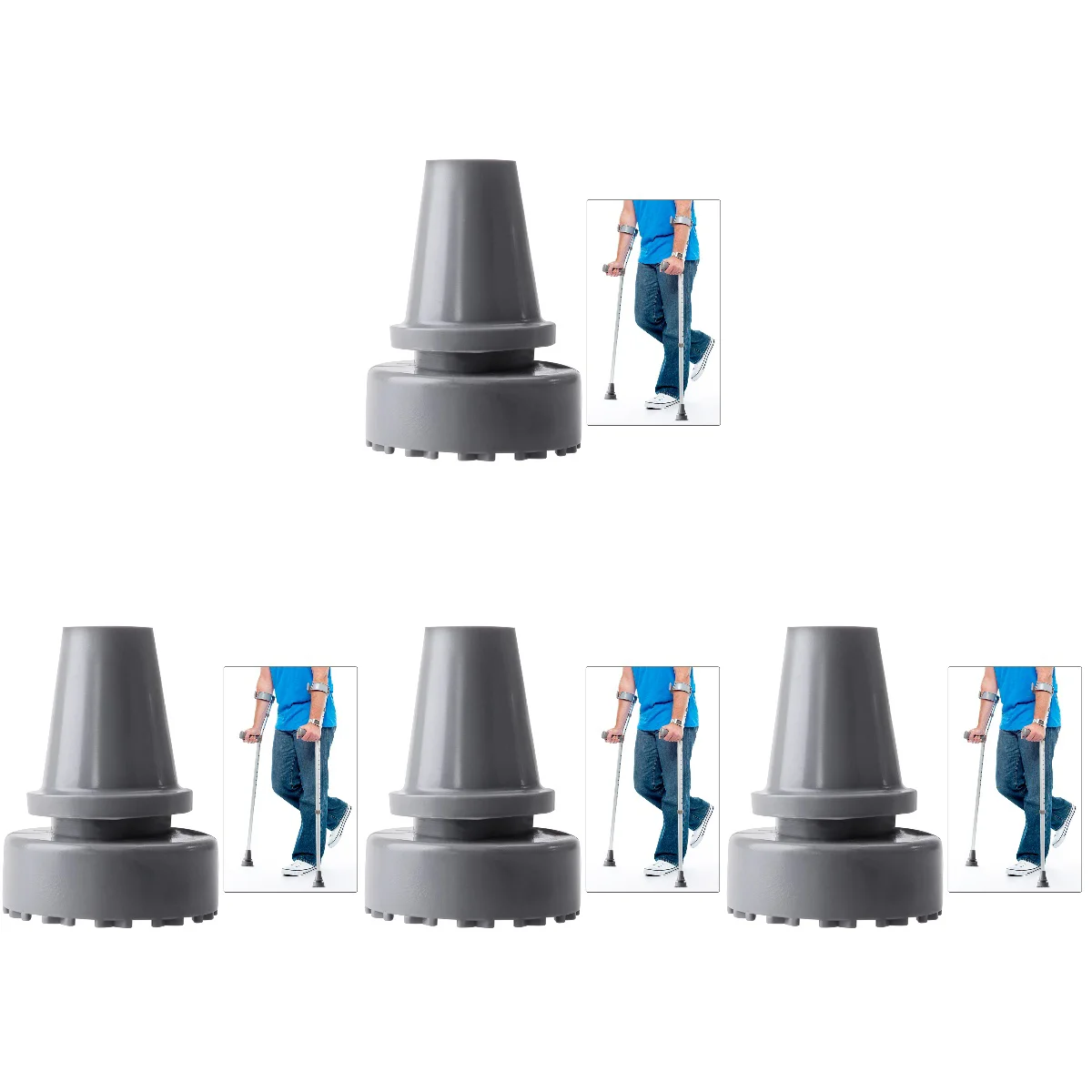 

4 pcs Rubber Replacement Cane End Cane Tip Standing Crutch Rubber Feet Silicone Cane Feet Rubber Cane Foot Pad