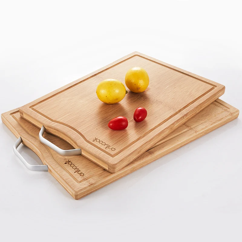 

Очень большая бамбуковая разделочная доска, Бамбуковая разделочная доска, коврик для мяса, овощей, барбекю, бамбуковый разделитель мясника с ручным носиком