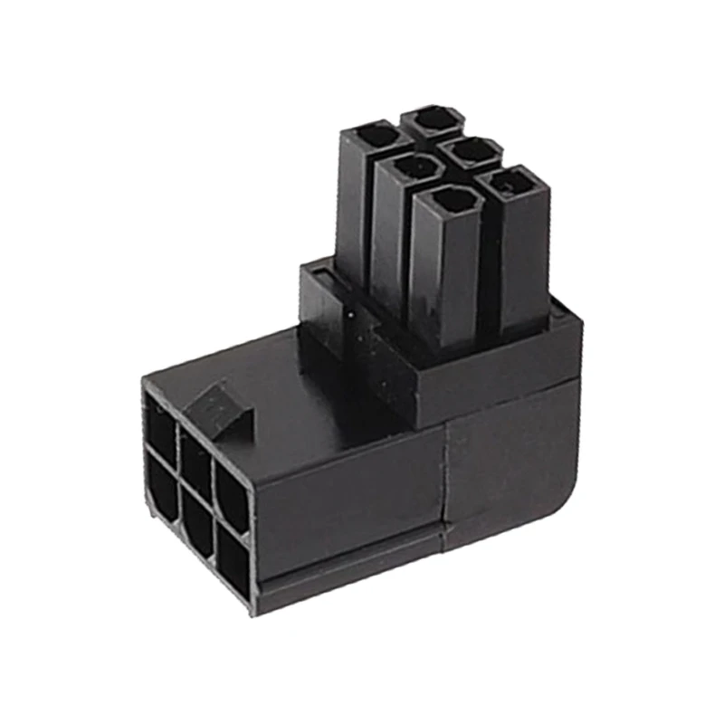 6-контактные адаптеры Разъемы для видеокарты 90° Замена колена Прямая поставка