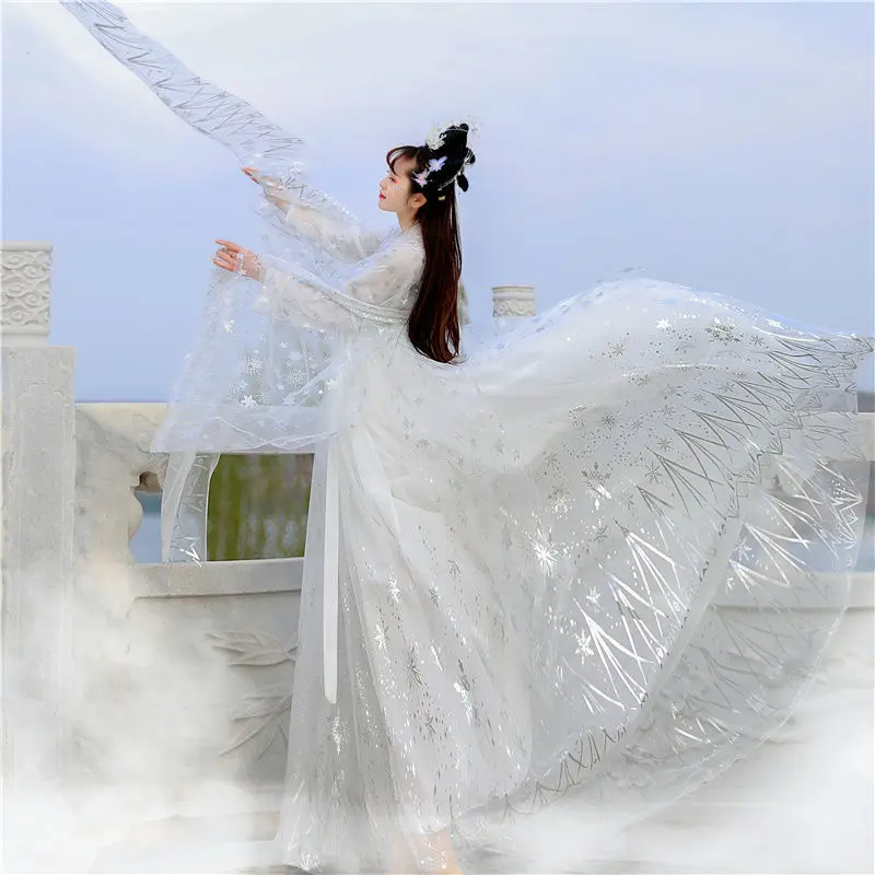 

Hanfu female original genuine chest and waistskirt summer fairy cabbage fullset of improved student Chinese styleancient costume