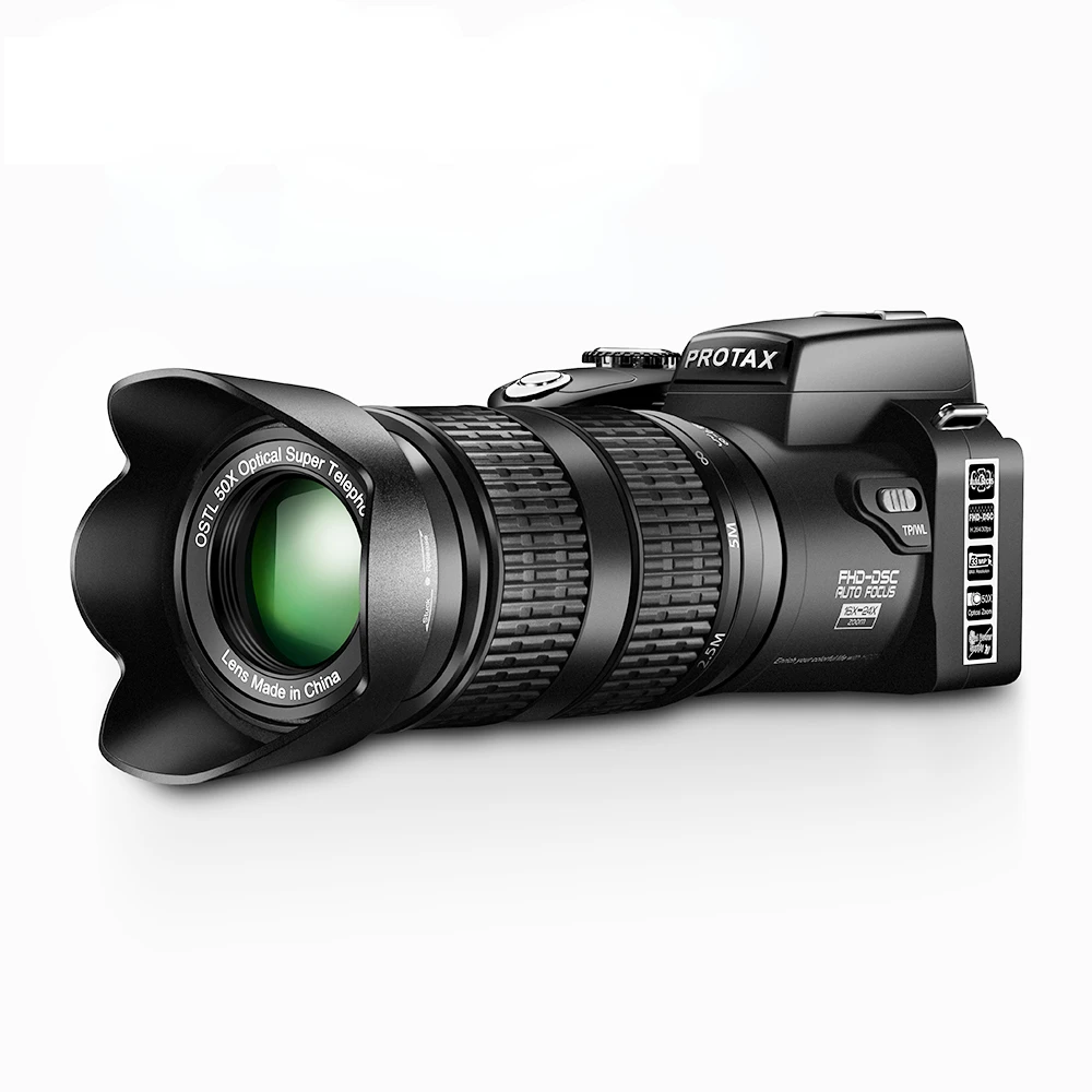 

YSC HD Digital Camera PROTAX D7100 33Million Pixel Auto Focus Professional SLR Video Camera 24X Optical Zoom Three Lens