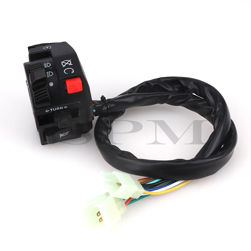 

Мотоциклетный руль переключатель в сборе Многофункциональный левый сигнал поворота старт Дроссельный стартер переключатель для 7/8 "22 мм ATV/Quad