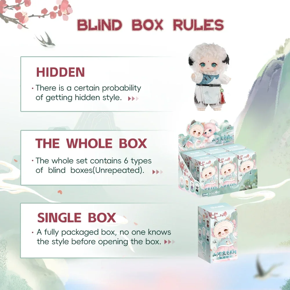 Фото Nagi Moumtain and River romance Series Виниловая плюшевая кукла Слепая коробка Mystery Box Toys Милая экшн-фигурка аниме Модель Подарочная подвеска №3