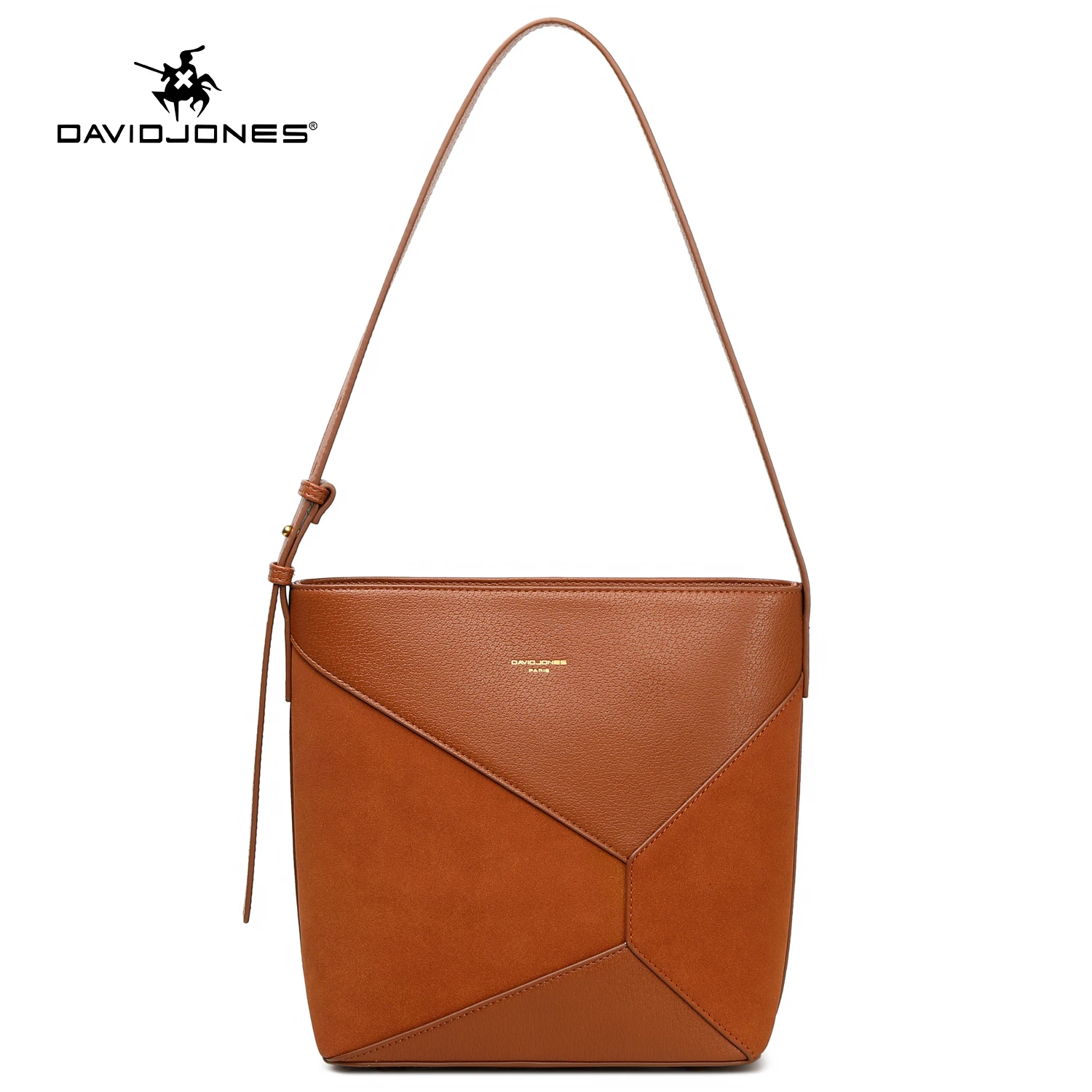 

2023 New David Jones Paris Women Handbag PU Leather Female Crossbody Bag Large Plain Lady Shoulder Bag Tote Bags