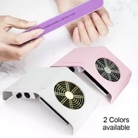 40w nail dust collector fan vacuum cleaner pink white maincure machine with dust collecting bagsfilter low noise salon tools