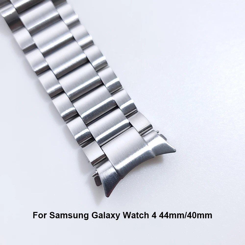 Classic Business Metal Stainless Steel Strap For Samsung Galaxy Watch 4 Classic 46mm 42mm/Watch4 44mm 40mm No Gaps Band Bracelet