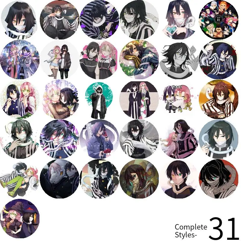 Iguro Obanai аниме-брошь якорь периферийные знаки персонализированные украшения Fandom