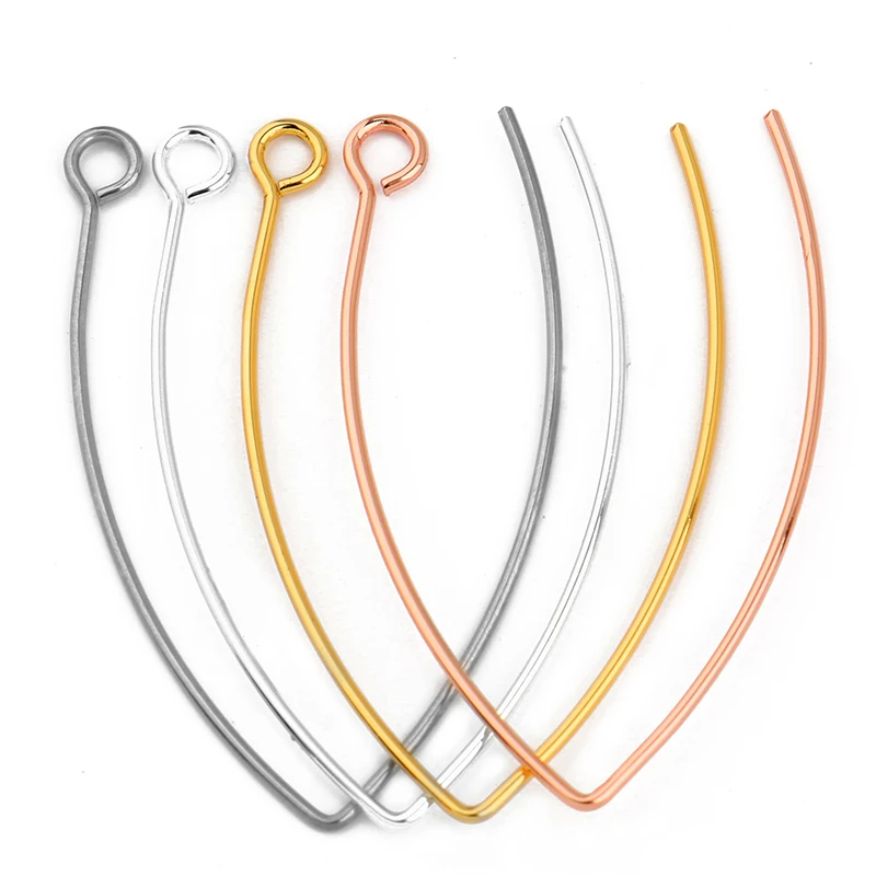 

40pcs Stainless Steel French-style Ear Hook V Shape DIY Fashion Earring Accessories Jewelry Making Findings Accessories Not Fade