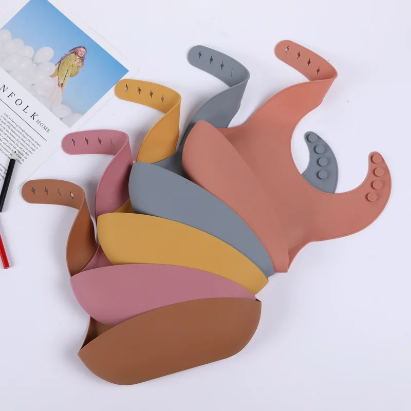 

Baby Feeding Tableware Silicone Bibs for Kids Newborn Candy Waterproof Baby Bibs Toddler Breakfast Feedings