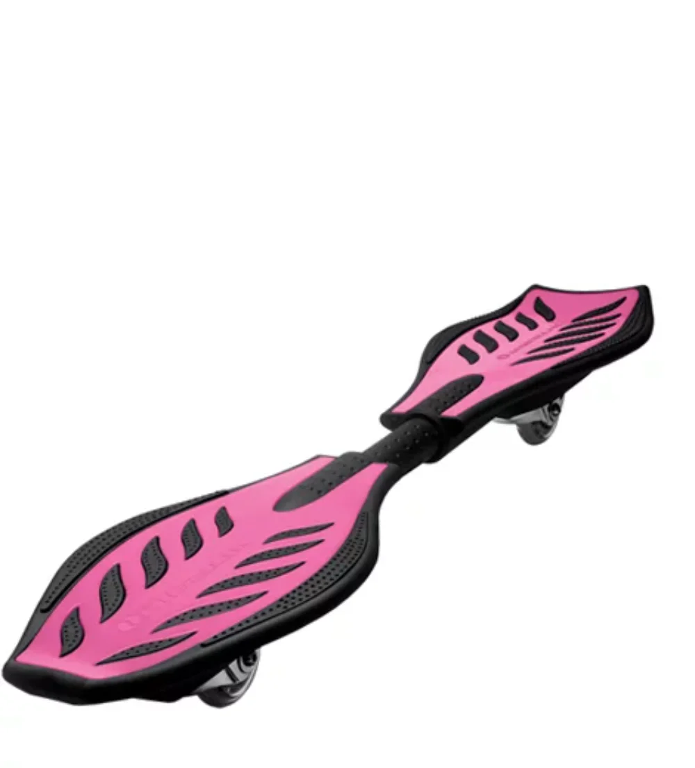Board Classic - Pink, 2 Wheel Pivoting Skateboard with 76 Mm 360-Degree Casters, for Kids,Teens,and Adults Skateboard Longboard