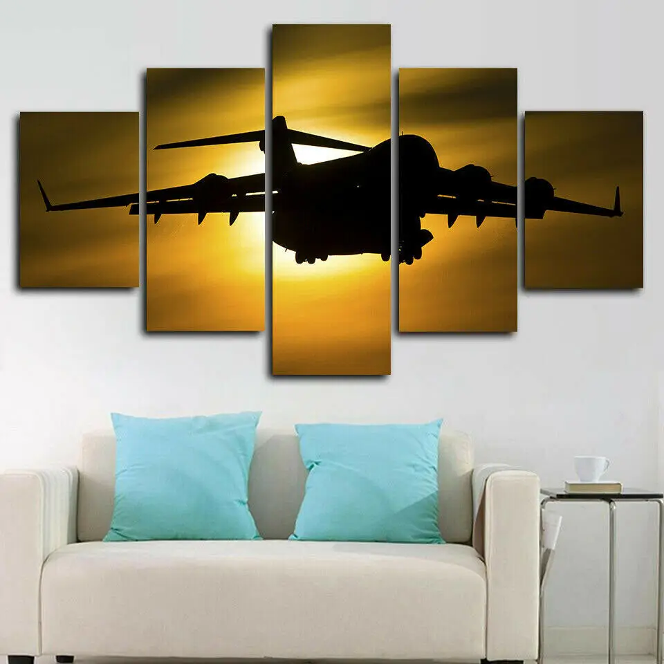 Печать на холсте самолета Globemaster 5 шт. настенный художественный постер картины