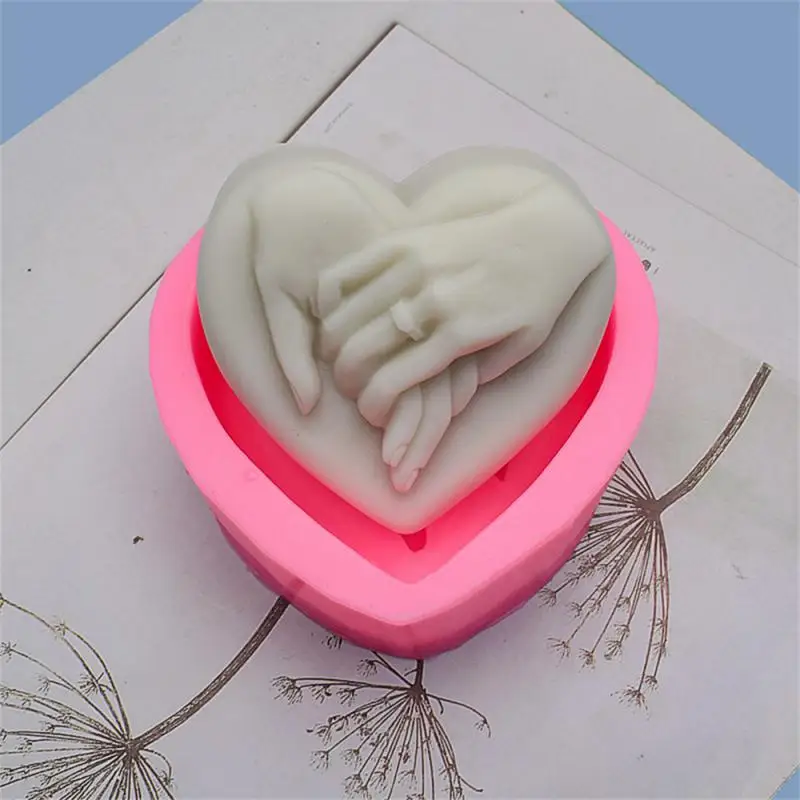 

Heart-shaped Love Sugar-turning Silicone Mold Holding Hands Crystal Glue Dripping Mold Silicone Irregular Shape Silicone Mold