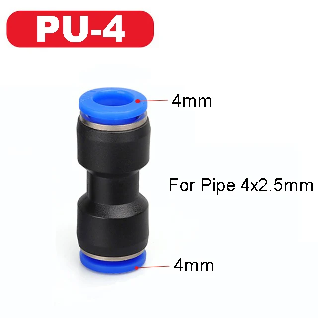 

Пневматические быстросъемные фитинги LISM PU PG синие 4-16 мм