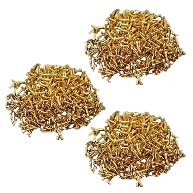 

90Pcs New Gold Pickguard Screws For Fender Strat/Tele Electric Guitar Bass