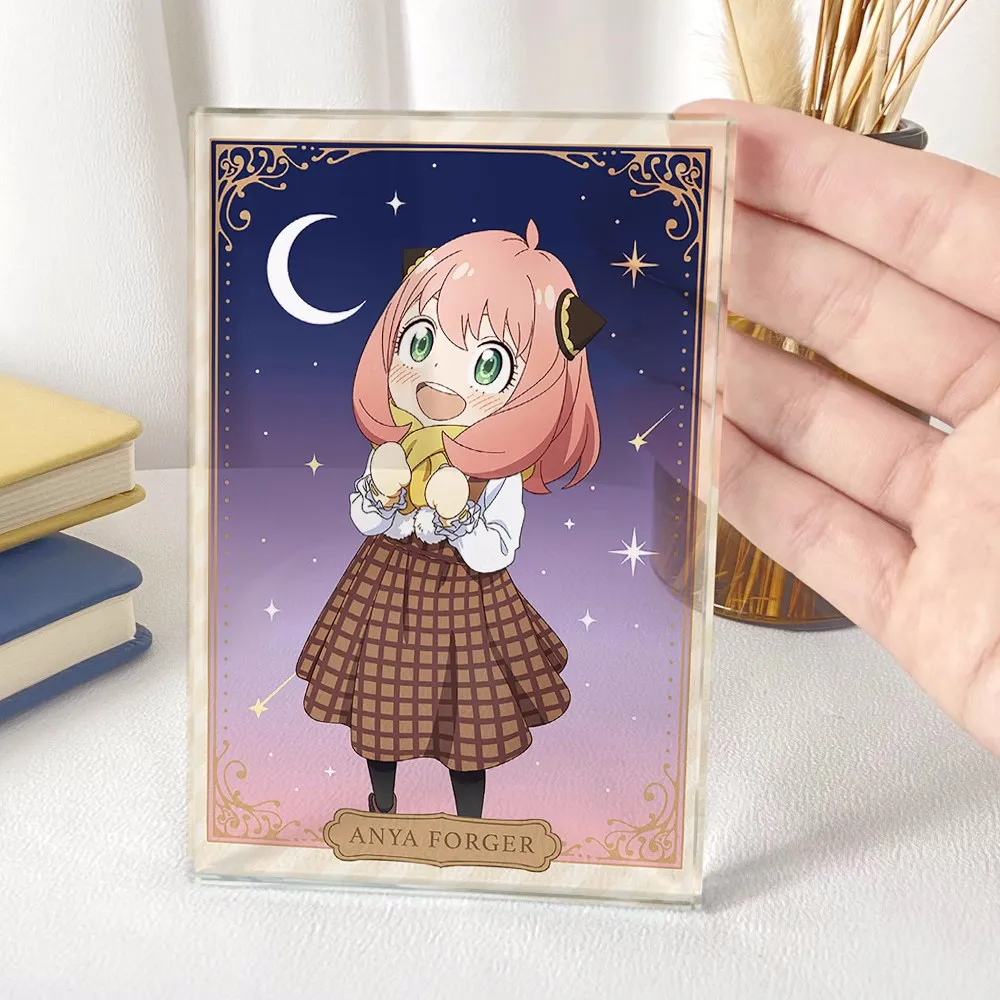 

Косплей-фигурка персонажа аниме спай×семья Аня подделка Loid подделка 12 см Акриловая Прозрачная настольная фигурка 4724 детская коллекционная игрушка