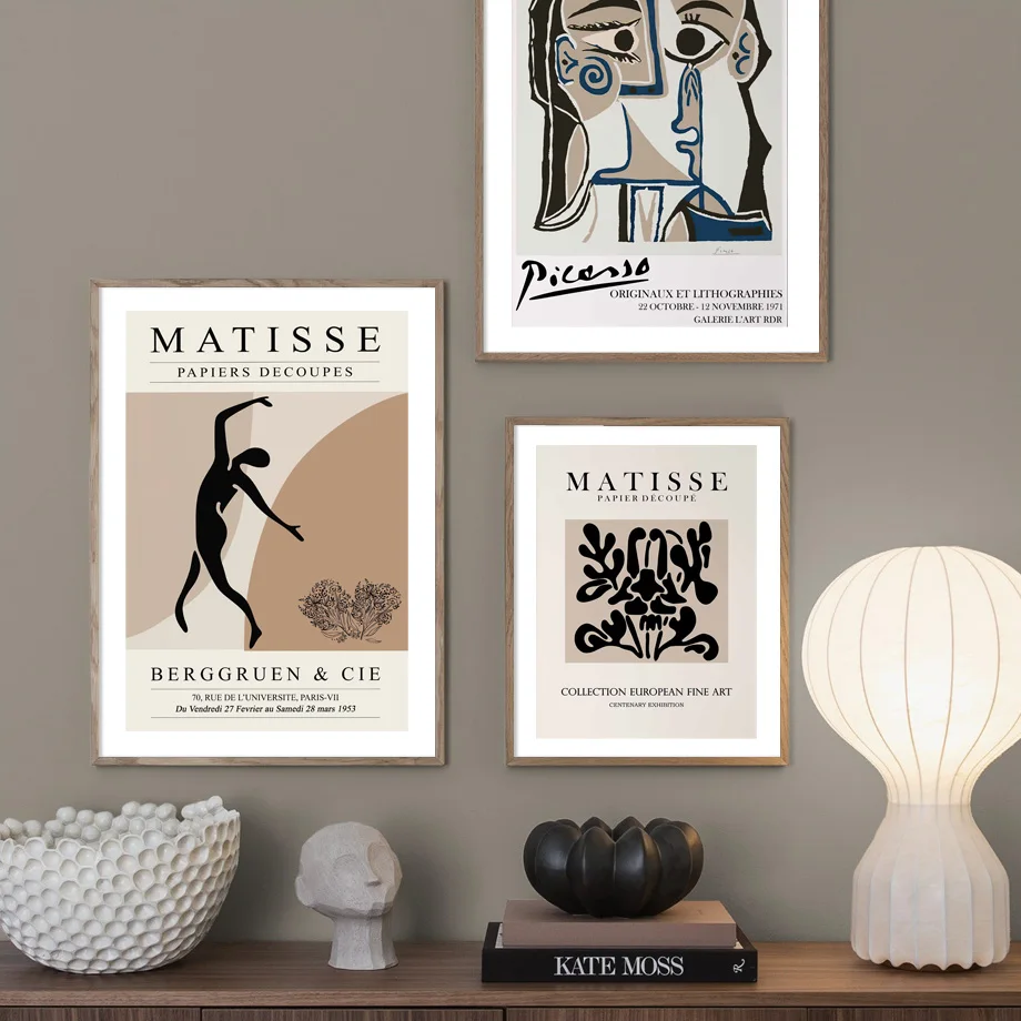 Абстрактная Настенная картина Matisse Picasso с рисунком искусства коралловых листьев