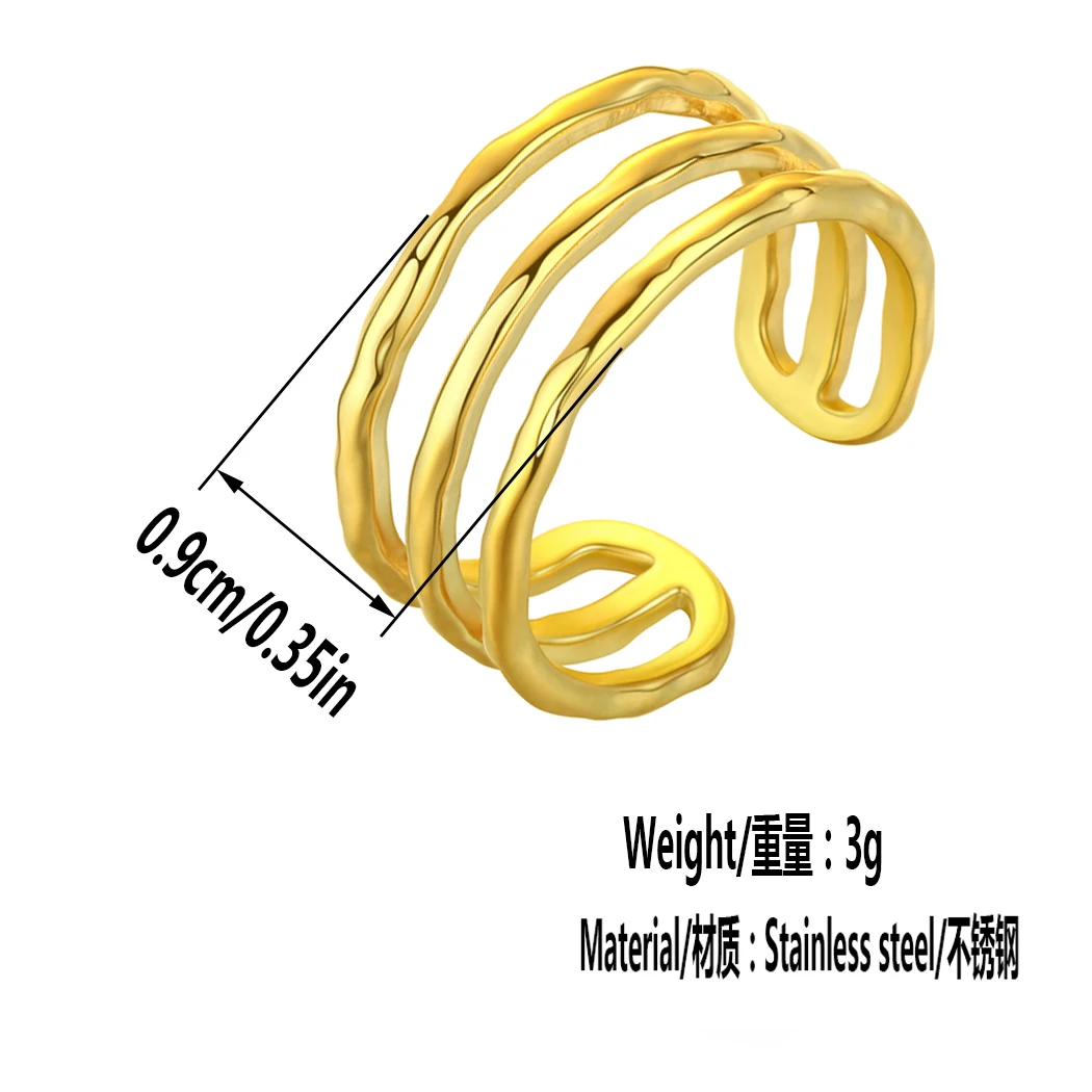 Украшения CHENGXUN из нержавеющей стали простое кольцо со стальным покрытием тонкие