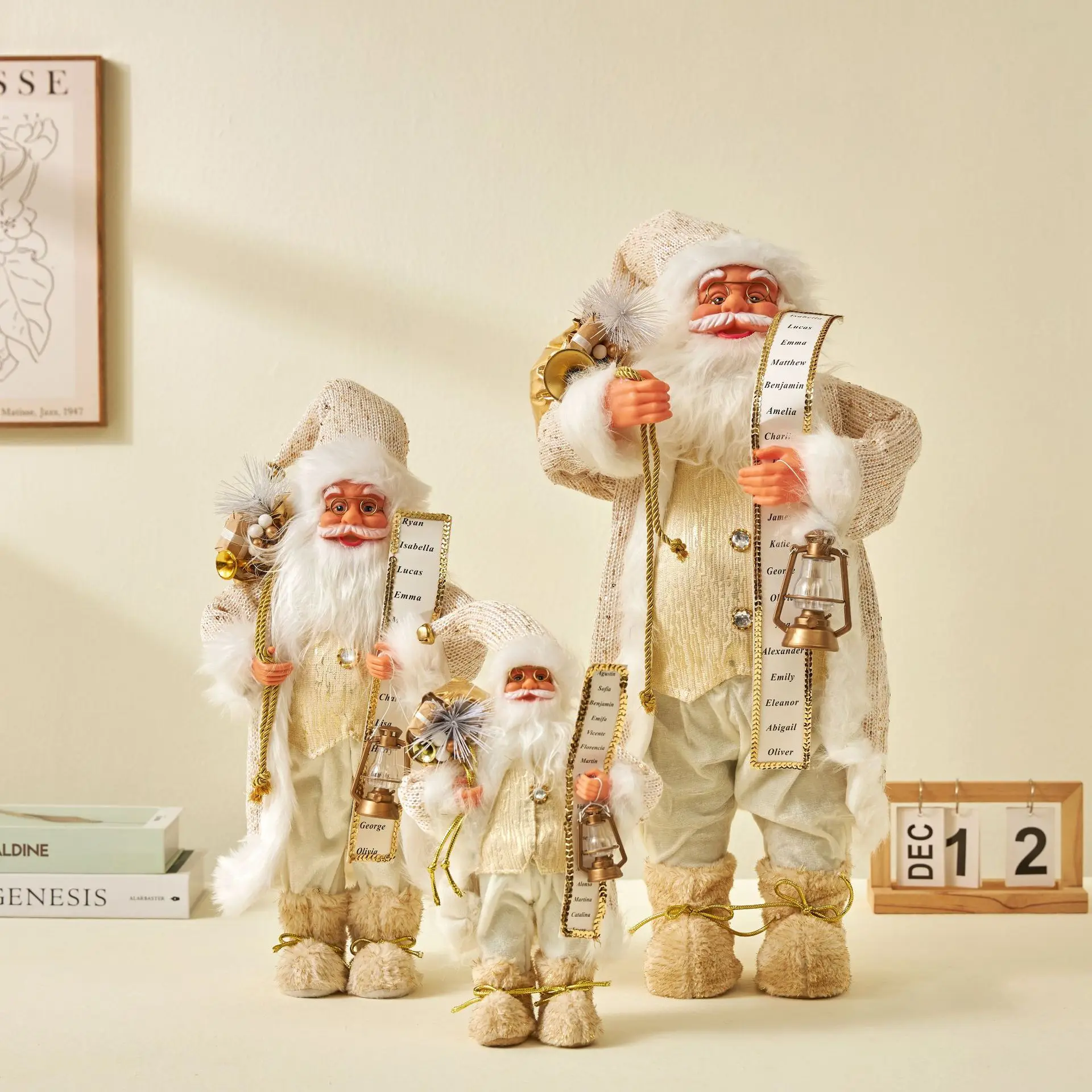 

Новый год 2023 кукла Санта-Клауса Рождественский Декор высота 30 см кукла Санта-Клауса детские подарки рождественские украшения для дома