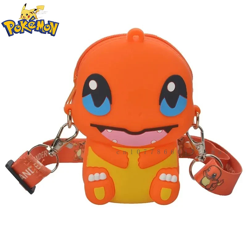 Покемон аниме Charmander Eevee модная сумка принцесса маленький силиконовый кошелек для