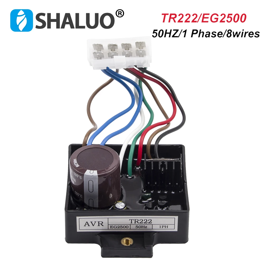 New TR222 EG2500 AVR Stabilizer Gasoline Generator Automatic Voltage Regulator Control Panel Single Phase 50HZ EG2200 EG1800E