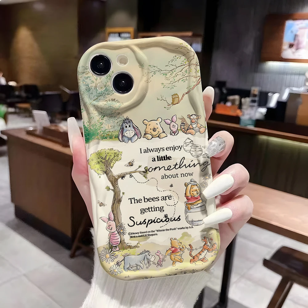Фото Чехол для телефона с изображением Винни-Пуха для Xiaomi Redmi Note 15 14 13 12 12S 11 Pro Plus 15 15C 14C 13C 12C 4G 5G, 3D-чехол с волнистым дизайном, мягкий №3