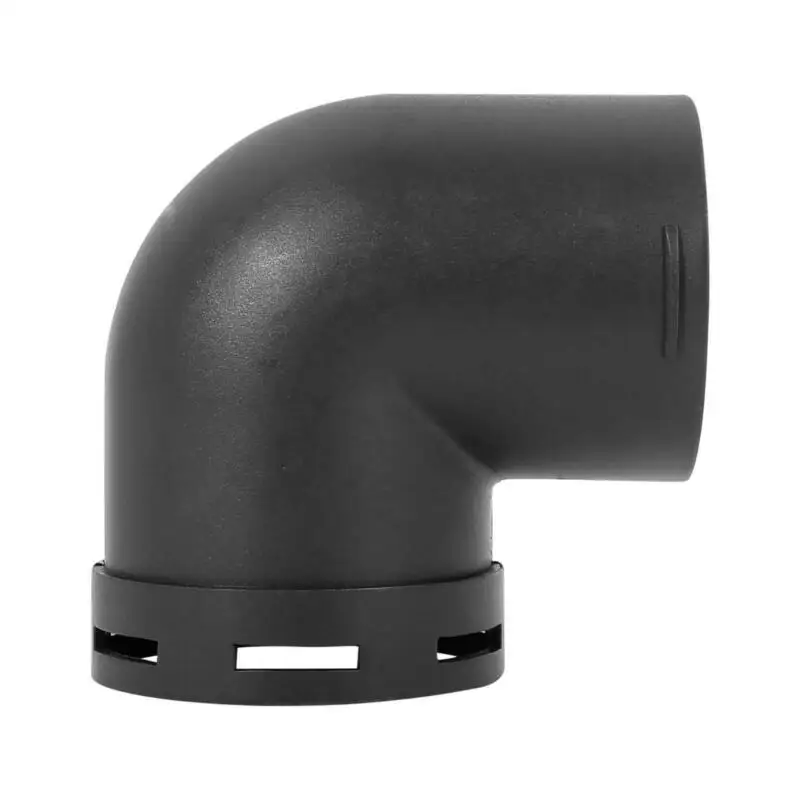

1pc Air Ducting Pipe Elbow Outle 90x63x90mm Black Car Connector Plastic Practical