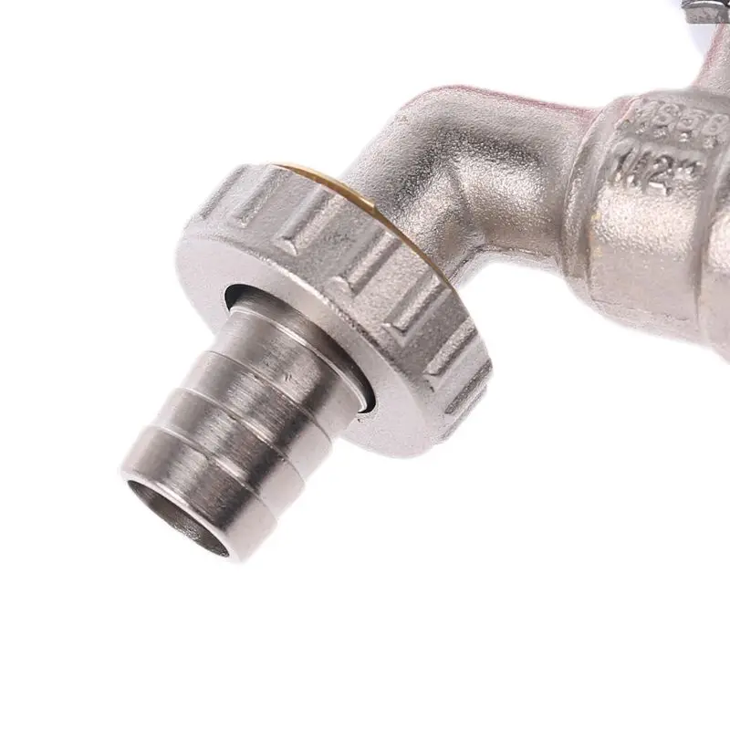 

IBC Tank Adapter TANK DRAIN ADAPTER S60X6 To Brass Garden Tap With 1/2\" Hose Fitting Oil Fuel Water