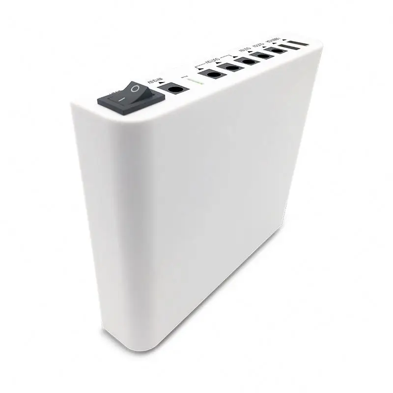 

4 hour backup with two charging ports splitter cable 20000mah 12v lithium battery mini dc ups for wifi router