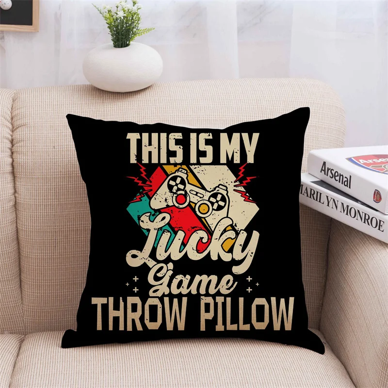 

Computer Game Console Cushion Cover Breathable Decorative Sofa Pillowcase Livingroom Pillow Cushion Cover Luxury Home Decor