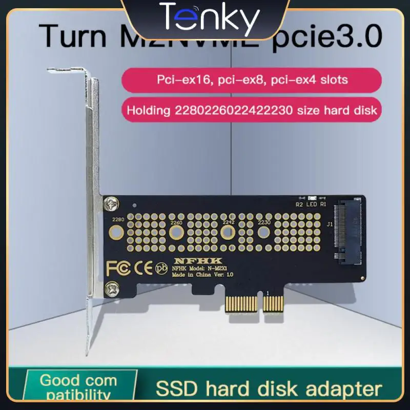 

Portable M.2 Nvme Ssd To Pcie 3.0 Pci-e Adapter Card 1pcs X16/x8/x4/x1 Desktop Ssd Adapter Card Large Capacity Heat Dissipation
