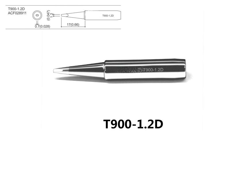 

ATTEN High Quality Original 900M-T Series Soldering Tips For 936 Soldering Iron Replacement T900-0.8D/1.2D/1.6D/2.4D/3.2D