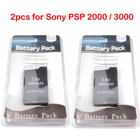 Литий-ионный аккумулятор 3600 мАч, 3,6 В для Sony PSP2000 PSP3000 PSP 2000 3000, консоль, геймпад, сменные аккумуляторы