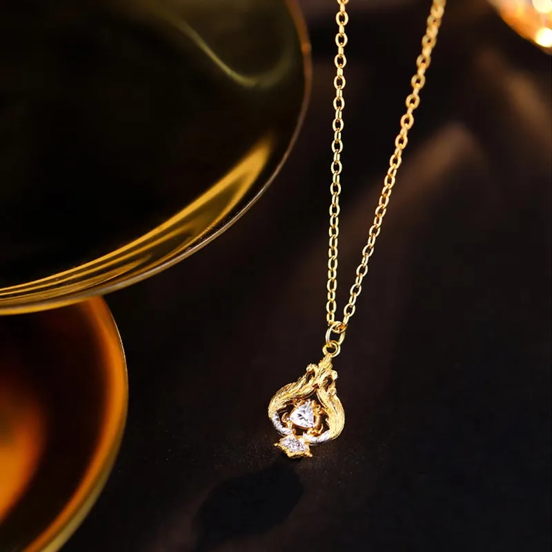 Женская цепочка из серебра 925 пробы с фианитами