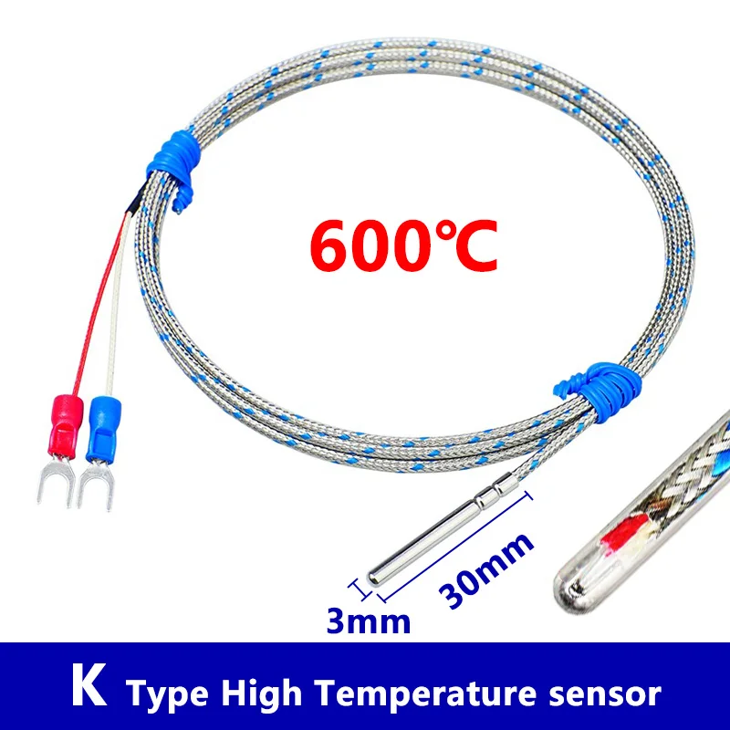 Датчик температуры термопара типа K 0-600°C