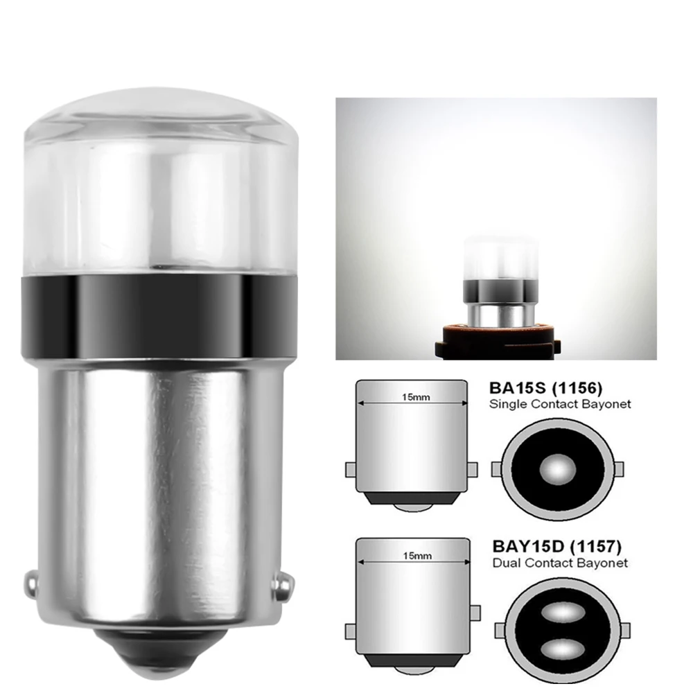 2Pcs/1PCCar Led High Bright Car Light P21/5W 1157 BAY15D 1156 BA15S Bulb 10SMD Auto Reverse Turn Signal Lamp Brake DRL 12V - купить по