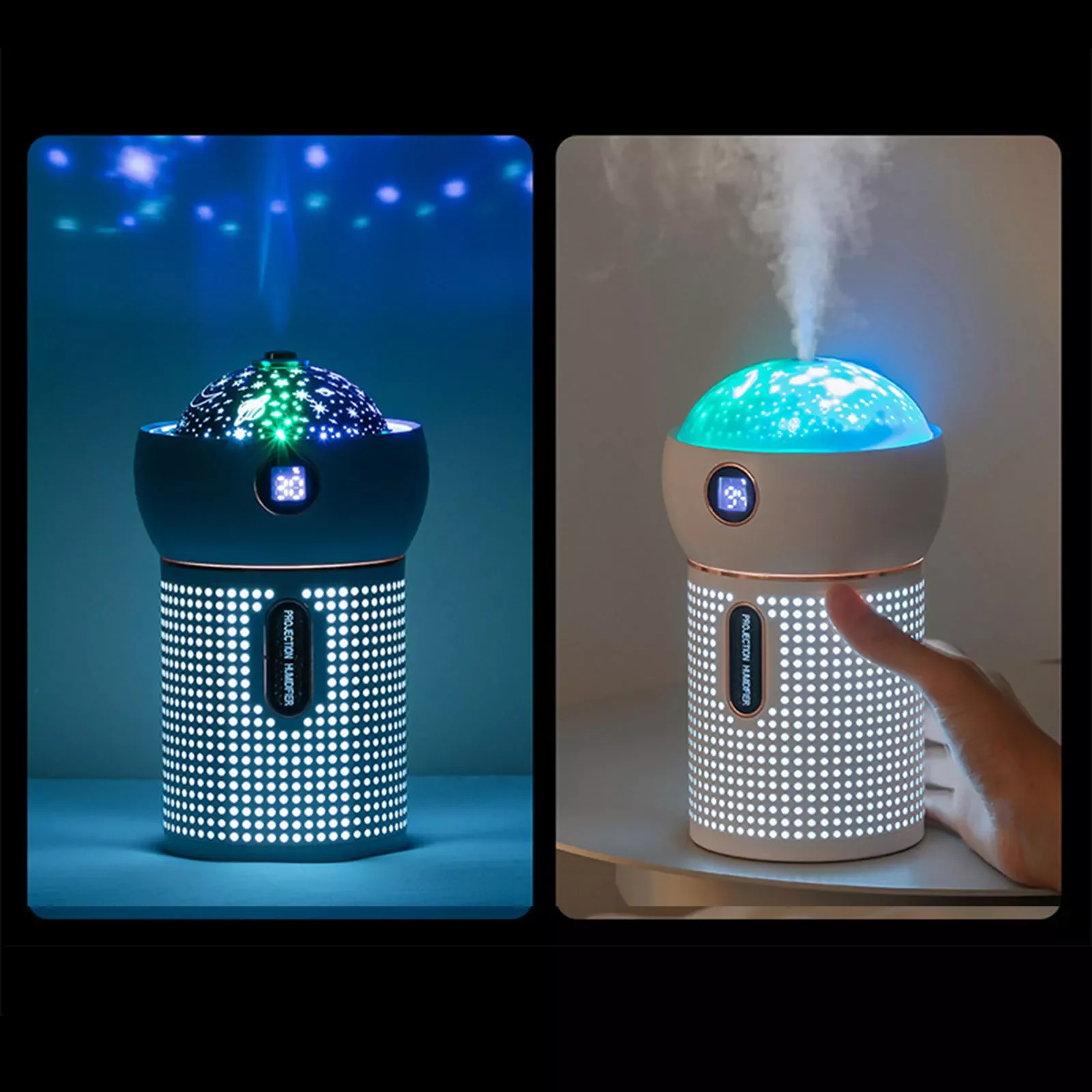 

3 in 1 Night Lamp And Nightlight Oil Diffuser Humidifier for Kids Room Gift 630ml