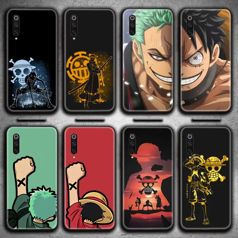 

One Piece Anime Luffy Roronoa Zoro Phone Case for Xiaomi Mi Note 10 Lite Mi 9T Pro xiaomi 10 CC9 9SE