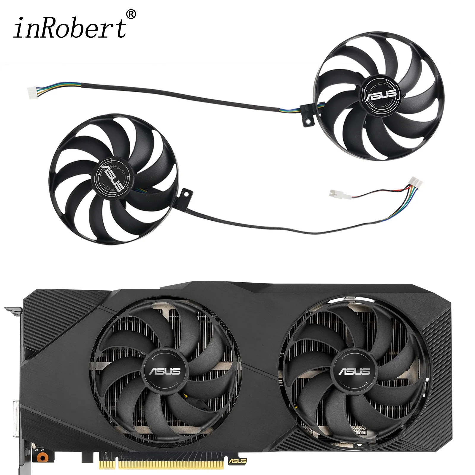 

87mm T129215SU RTX2060S RTX2070S RTX2080S Video Card Fan Replacement For ASUS Dual RTX 2060 2070 2080 SUPER EVO GPU Cooling