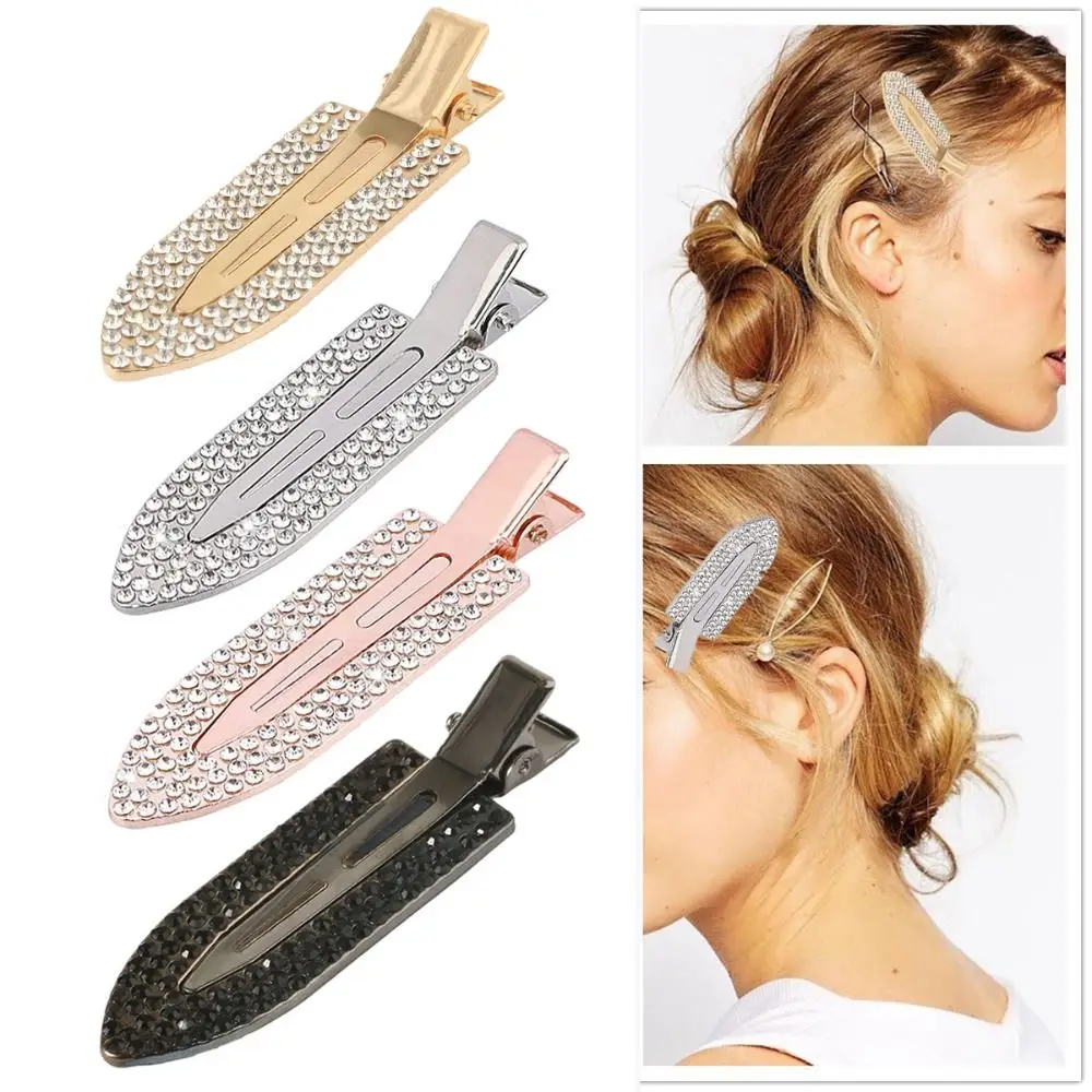 

Styling No Crease Hair Clip Sparkling Crystal Stone Hair Clips Hair Bands Rhinestone Hair Clips Hairpin Duckbill Clip