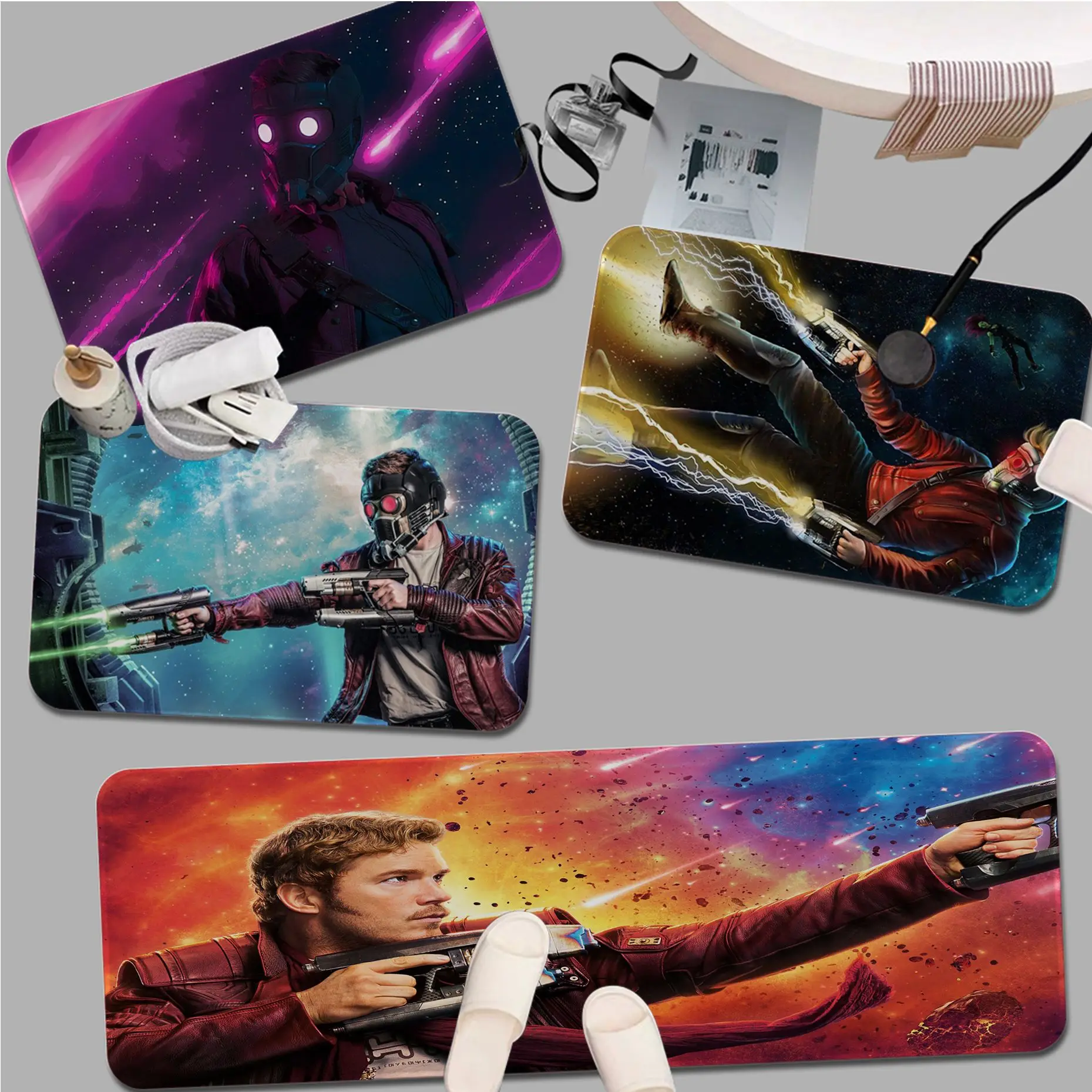 

Marvel Guardians Of The Galaxy Star-Lord Superhero Floor Mat Washable Non-Slip Living Room Sofa Chairs Area Kitchen Welcome Rug