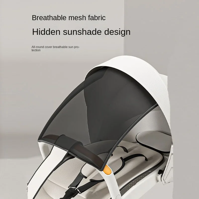 Четырехколесная коляска складная дорожная с высоким пейзажем двустороннее