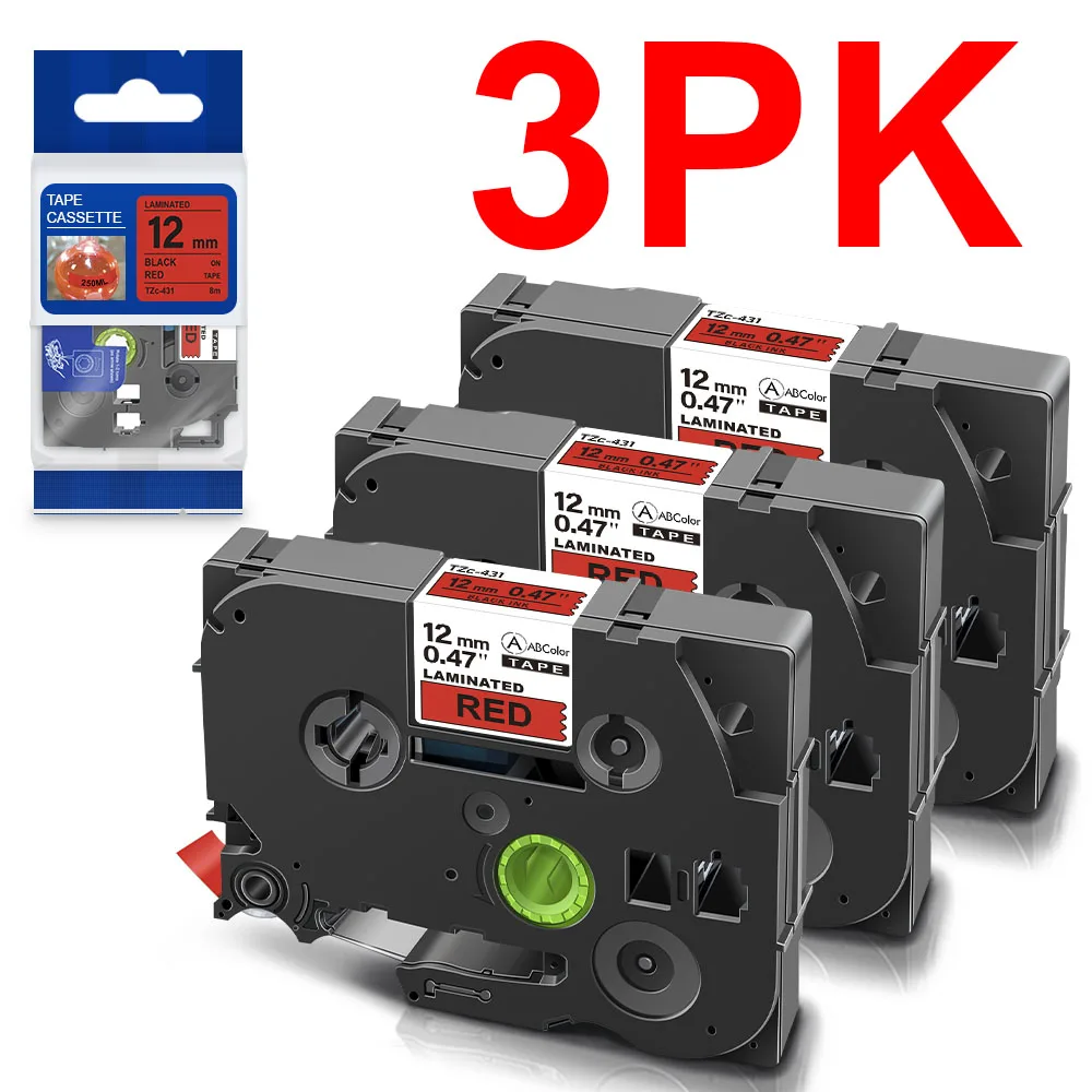 

3 шт., совместим с Brother 231 431 631 131 334 335 831 931 для Brother P Touch PTH110 PTD210, этикеток