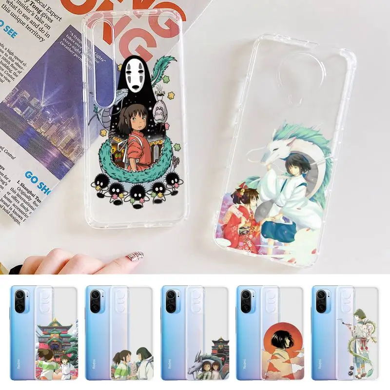 

Cartoon Studio Ghibli Spirited Away Phone Case for Samsung A51 A52 A71 A12 for Redmi 7 9 9A for Huawei Honor8X 10i Clear Case