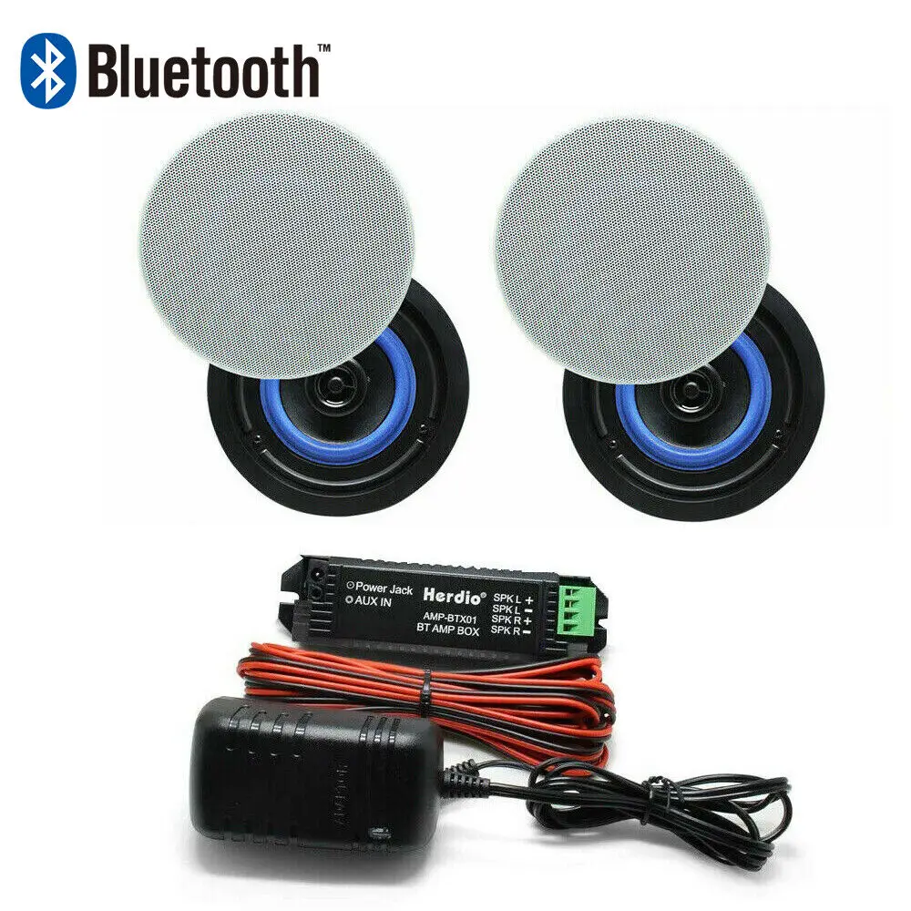 Потолочные Bluetooth-колонки Herdio, 4 дюйма, 160 Вт | AliExpress